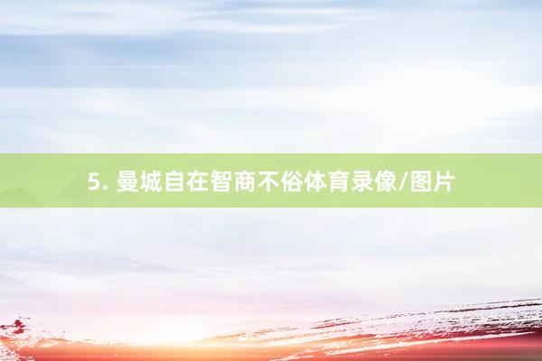 5. 曼城自在智商不俗体育录像/图片