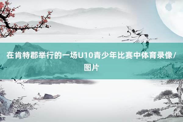 在肯特郡举行的一场U10青少年比赛中体育录像/图片